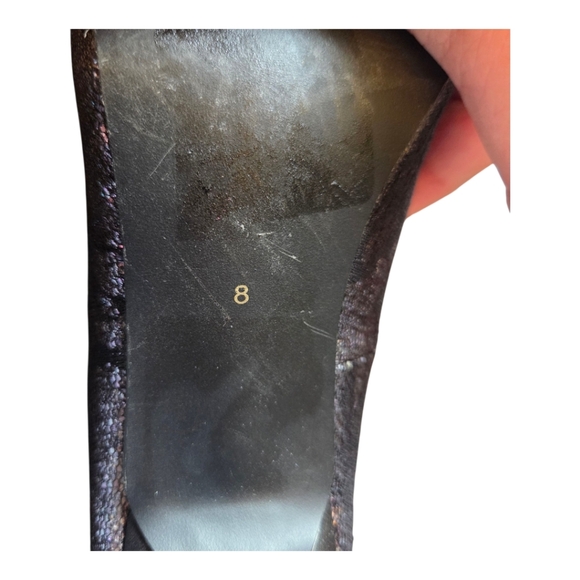 Le Chateau Black Lace Stiletto Heels Size 8 - Picture 4 of 9